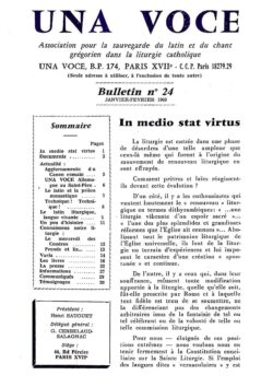 Revue N° 24 (num.) - Una Voce - In medio stat virtus