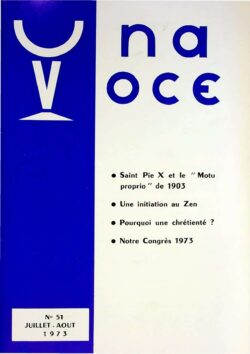 Revue N° 51 (num.) - Una Voce - Saint Pie X et  le "Motu proprio" de 1903