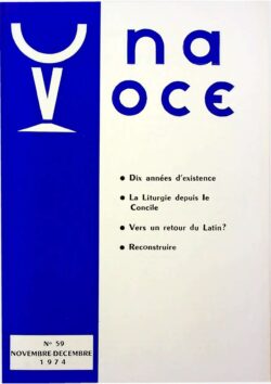 Revue N° 59 (num.) - Una Voce - Dix années d'existence