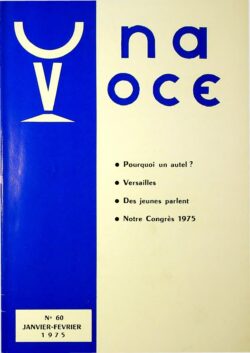 Revue N° 60 (num.) - Una Voce - Pourquoi un autel?