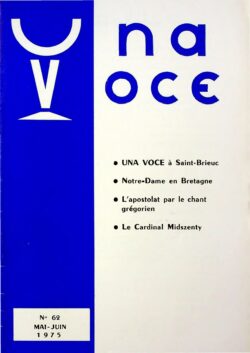 Revue N° 62 (num.) - Una Voce - Una Voce à Saint-Brieuc