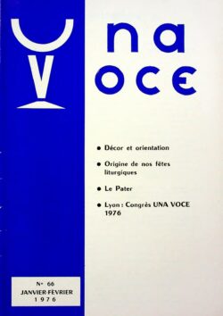 Revue N°66 (num.) - Una Voce - Décor et orientation