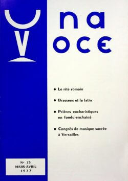 Revue N° 73 (num.) - Una Voce - Le rite romain