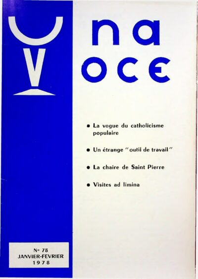 Revue N° 78 (num.) - Una Voce - La vogue du catholicisme populaire