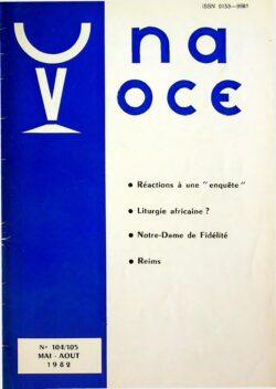 Revue N° 104-105 (num.) - Una Voce - Réactions à une "enquête"