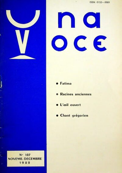 Revue N° 107 ( num.) - Una Voce - Fatima