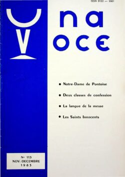 Revue N° 113 (num.) - Una Voce - Notre-Dame de Pontoise