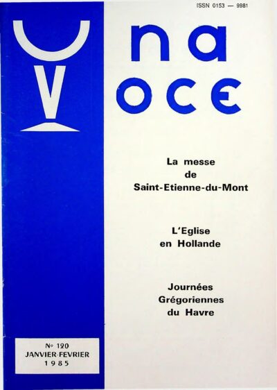 Revue N° 120 (num.) - Una Voce - La messe de Saint-Etienne-du-Mont
