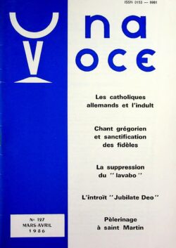 Revue N° 127 - Una Voce - les catholiques allemands et l'indult