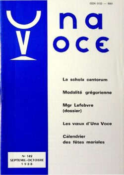 Revue N° 142 (num.) - La schola cantorum