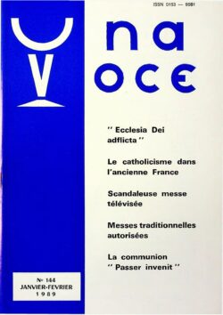 Revue N° 144 (num.) - Una Voce - Ecclesia Dei afflicta