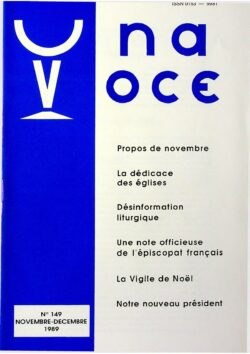 Revue N° 149 (num.) - Una Voce- La dédicace des églises