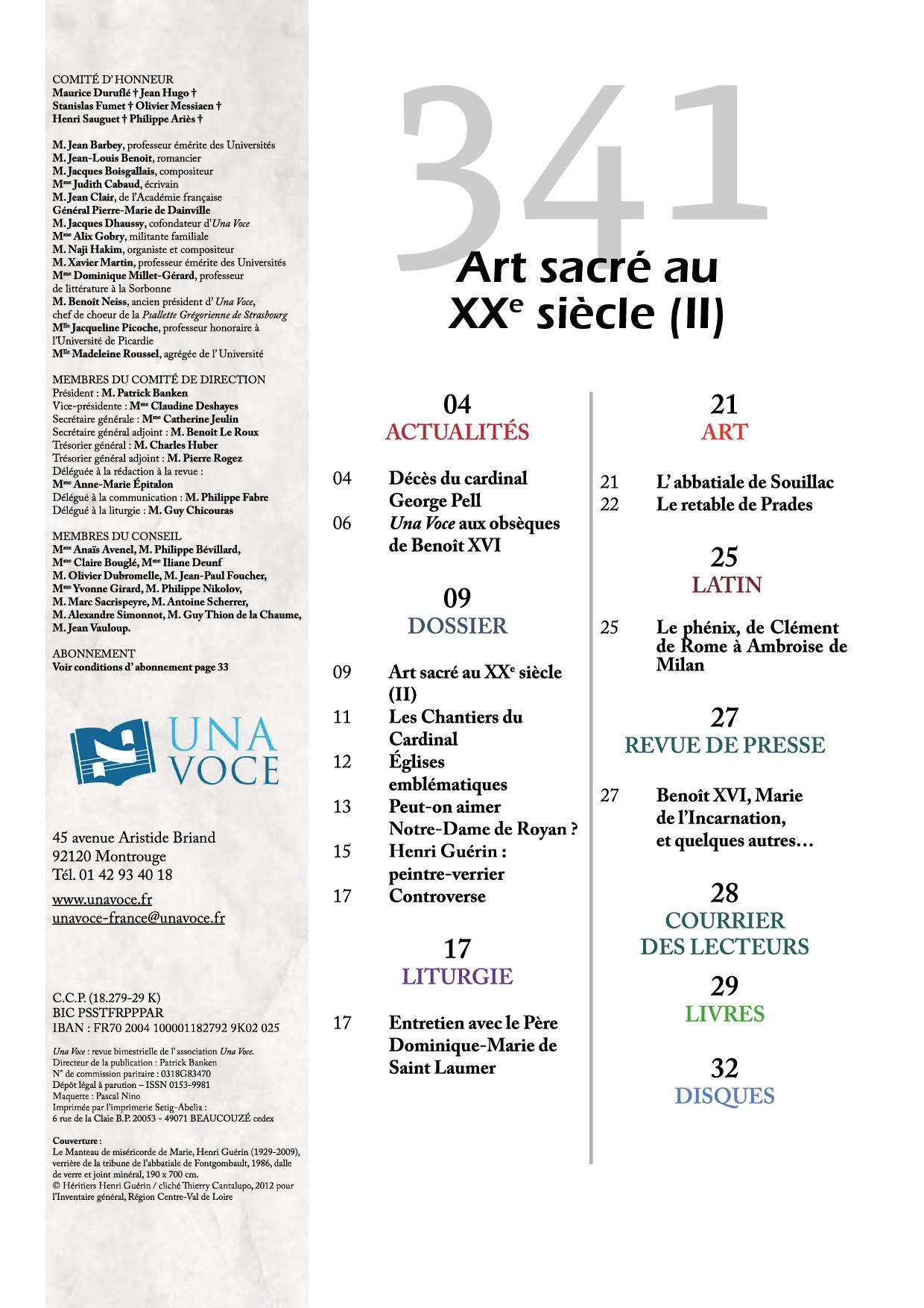 Art sacré au XXè siècle (II)