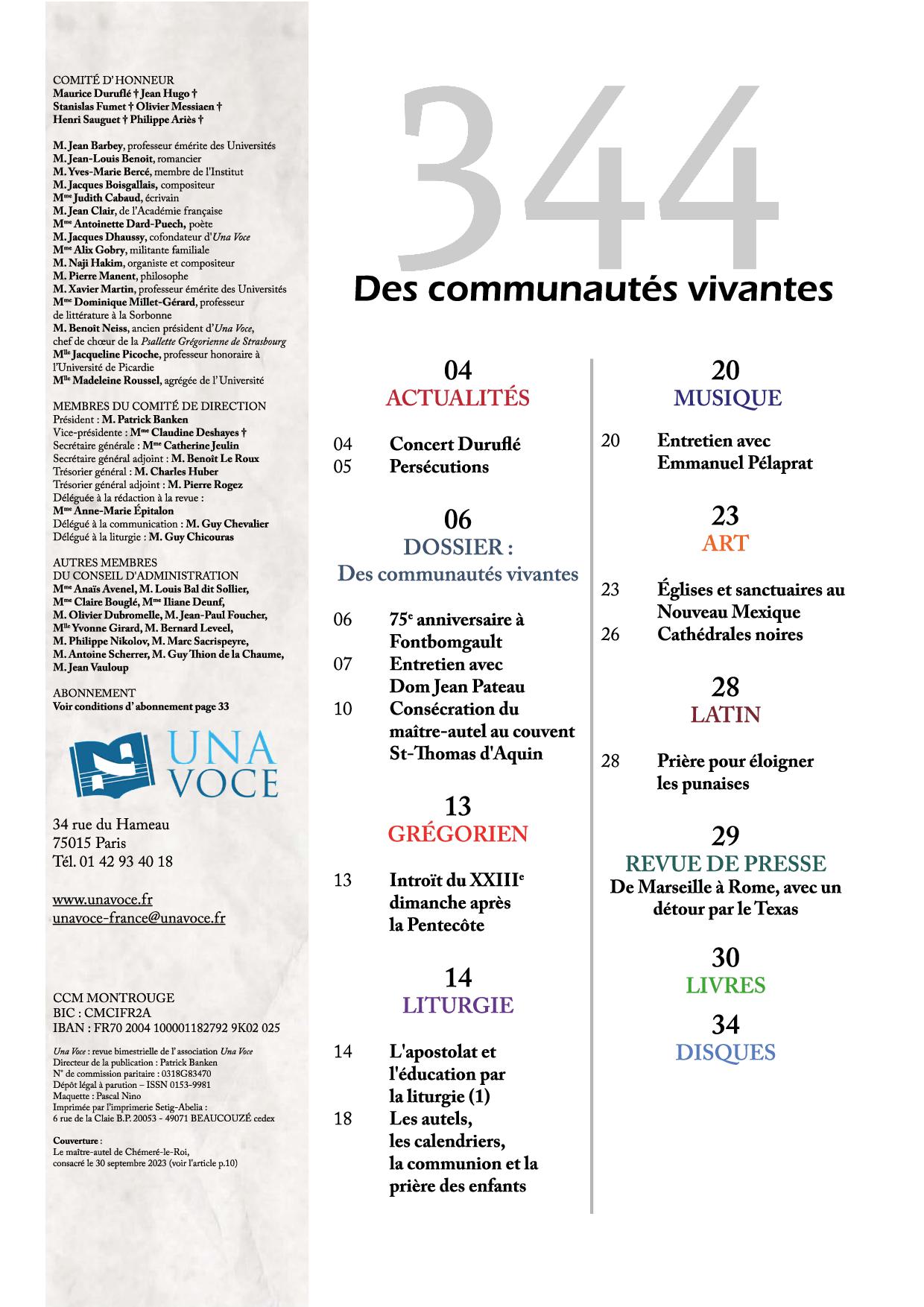 VTE344 Sommaire