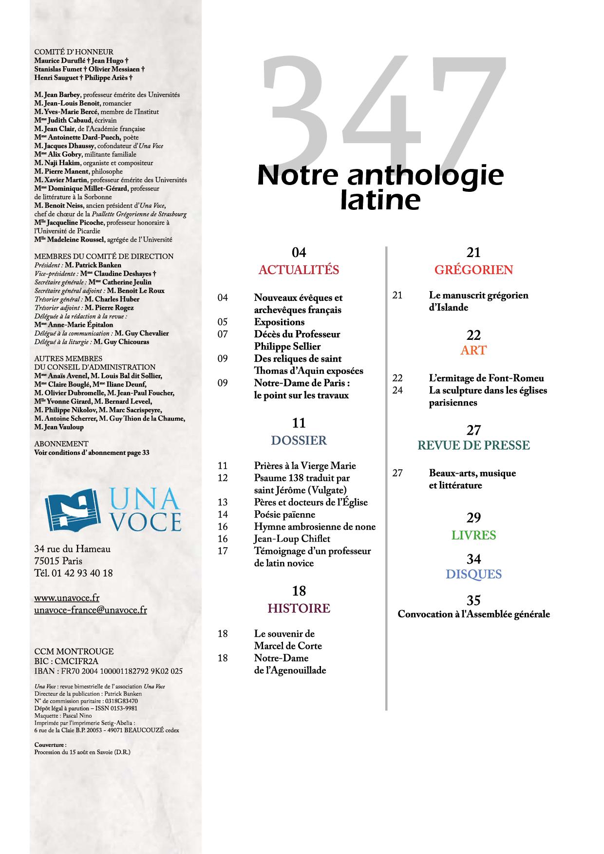 VTE347 Sommaire