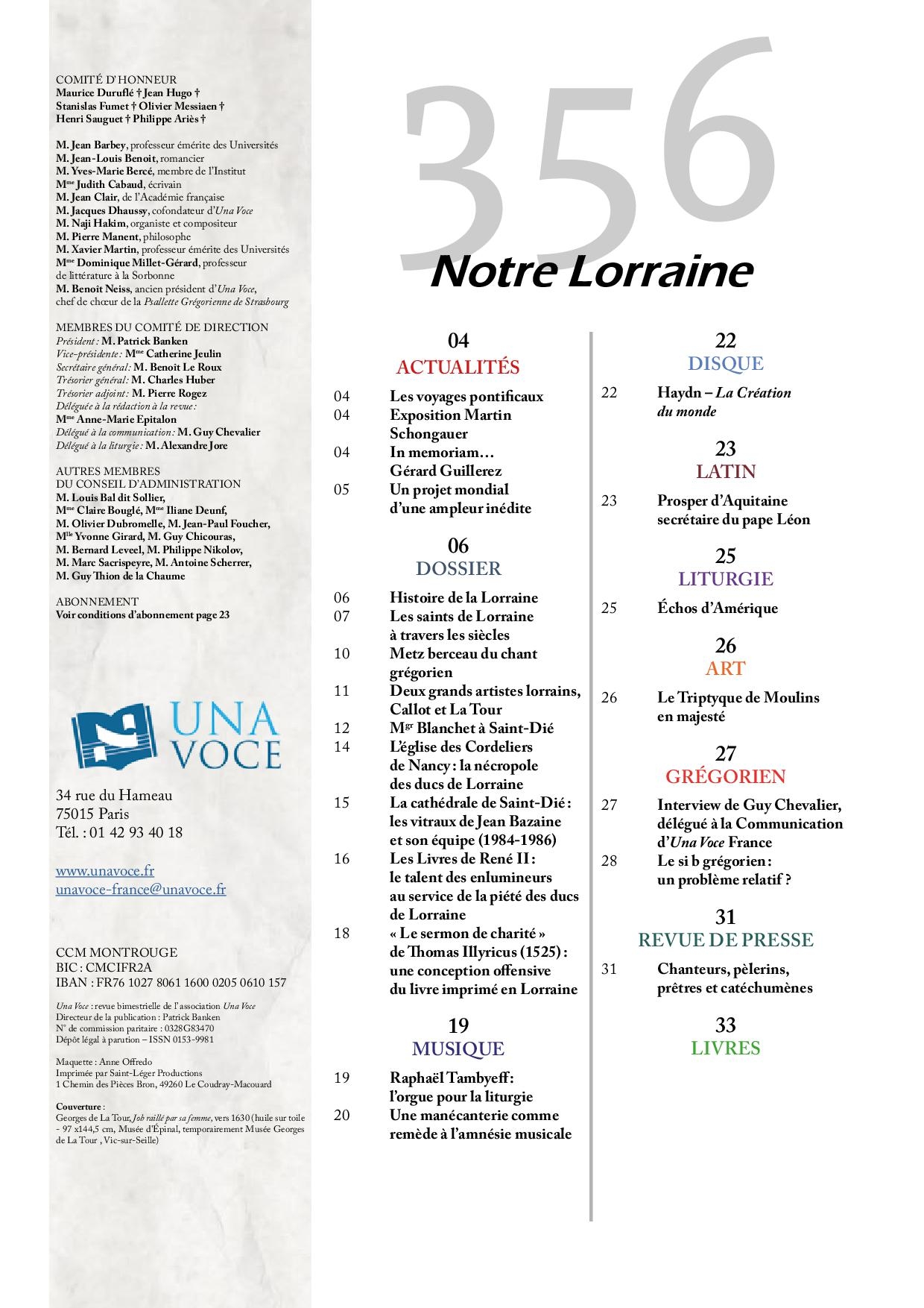 VTE356 Sommaire