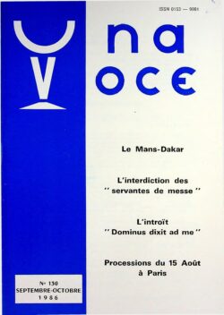Revue N° 130 (num.) - Una Voce - Le Mans-Dakar