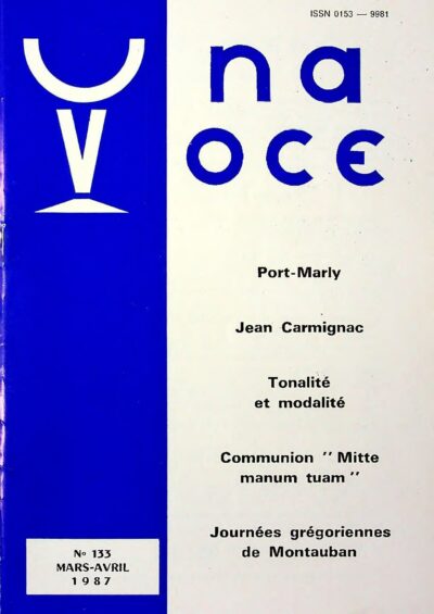 Revue N° 133 (num.) - Una Voce - Port-Marly