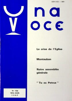 Revue N° 134 (num.) Una Voce - La crise de l'église