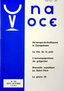 Revue N° 136 - Una Voce - Au temps de Guillaume le Conquérant