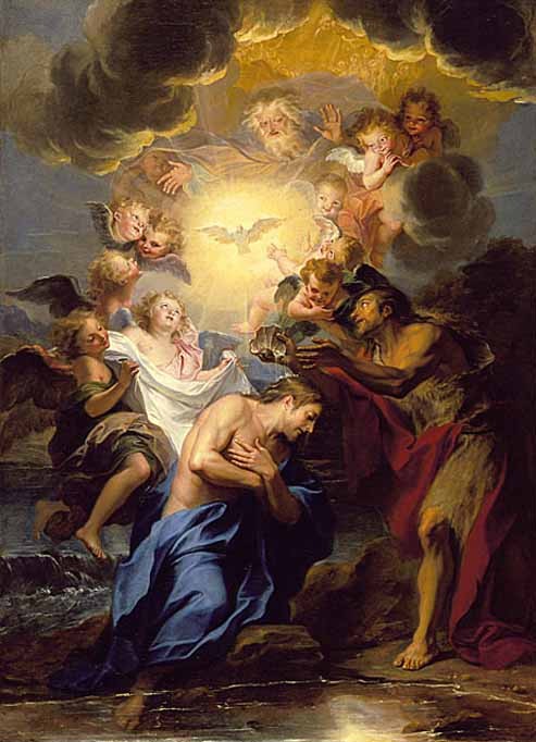 Baptême du christ-antoine_coypel_1690_losangeles_county - Troisième dimanche de l'Avent Gaudete