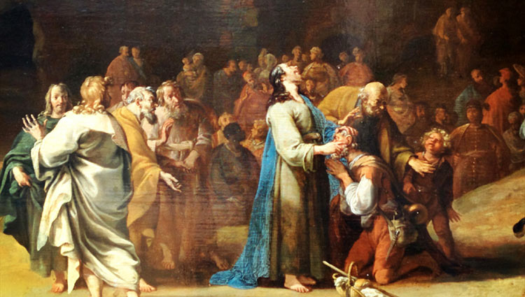 Jésus guérissant un sourd-muet (1635) - Bartholomeus Breenbergh (1598-1657)