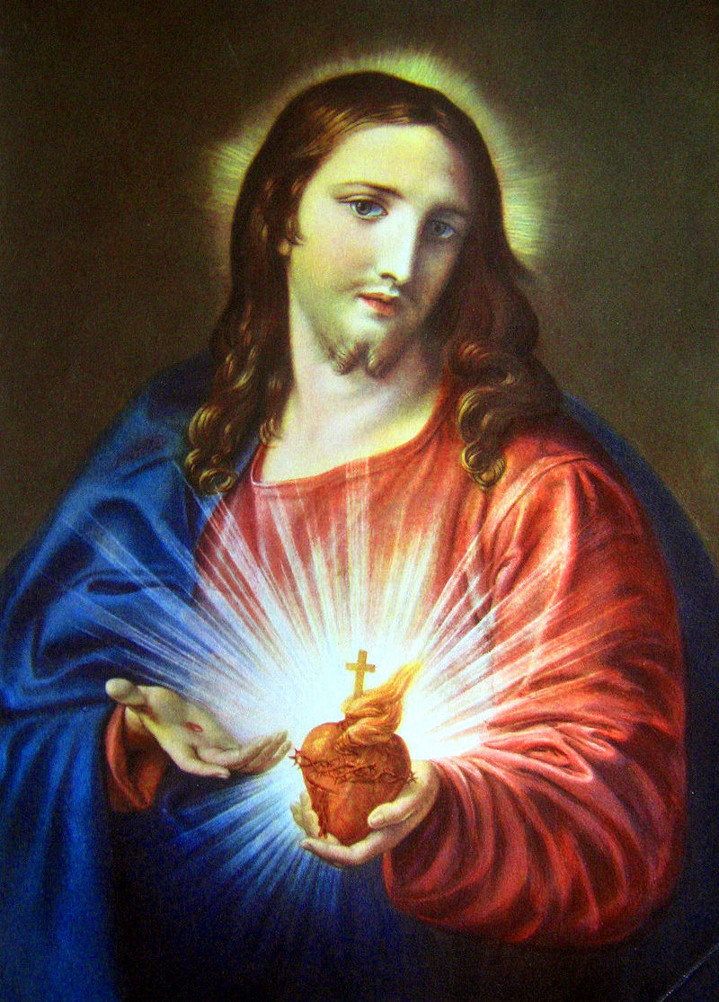L'image la plus célèbre du Sacré-Cœur de Jésus