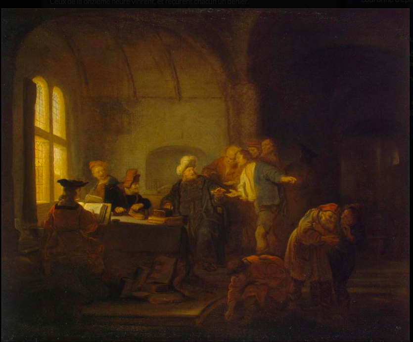 Parabole des ouvriers à la la vigne - Salomon Kroninck