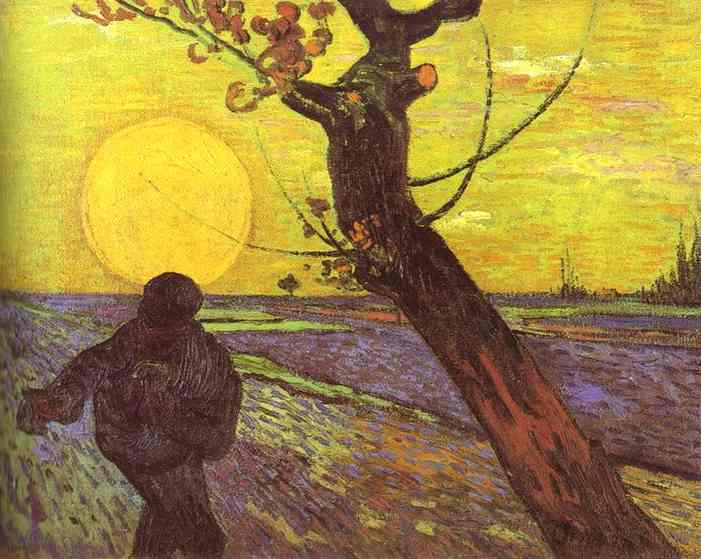 Vincent van Gogh - Le Semeur au coucher du soleil -